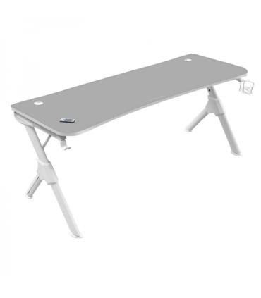 Mars Gaming MGDXL Mesa Gaming - Espacio para 3 Monitores - Estructura de Acero en Y - Soporta 100 kg - Acabado en Fibra de Carbo