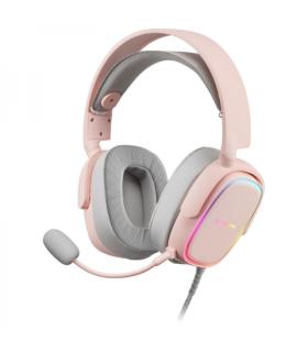 Mars Gaming MHAX Auriculares Gaming - Iluminacion RGB Flow - Drivers Hi-Fi 53mm - Microfono Extraible - Almohadillas AIR - Compa