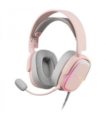 Mars Gaming MHAX Auriculares Gaming - Iluminacion RGB Flow - Drivers Hi-Fi 53mm - Microfono Extraible - Almohadillas AIR - Compa