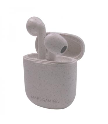 Mars Gaming MHI-ECO Auriculares TWS Ecologicos - Materiales Sostenibles - Bluetooth 5.1 - Sonido Alta Fidelidad - 20h Autonomia.