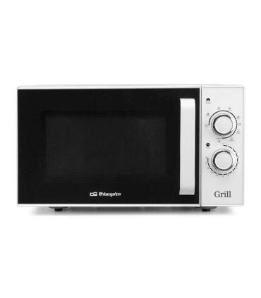 Orbegozo MIG 2531 Microondas de Acero Inoxidable Potencia de 900W - Grill de 1000W - Capacidad de 25L Funcion de Descongelacion.