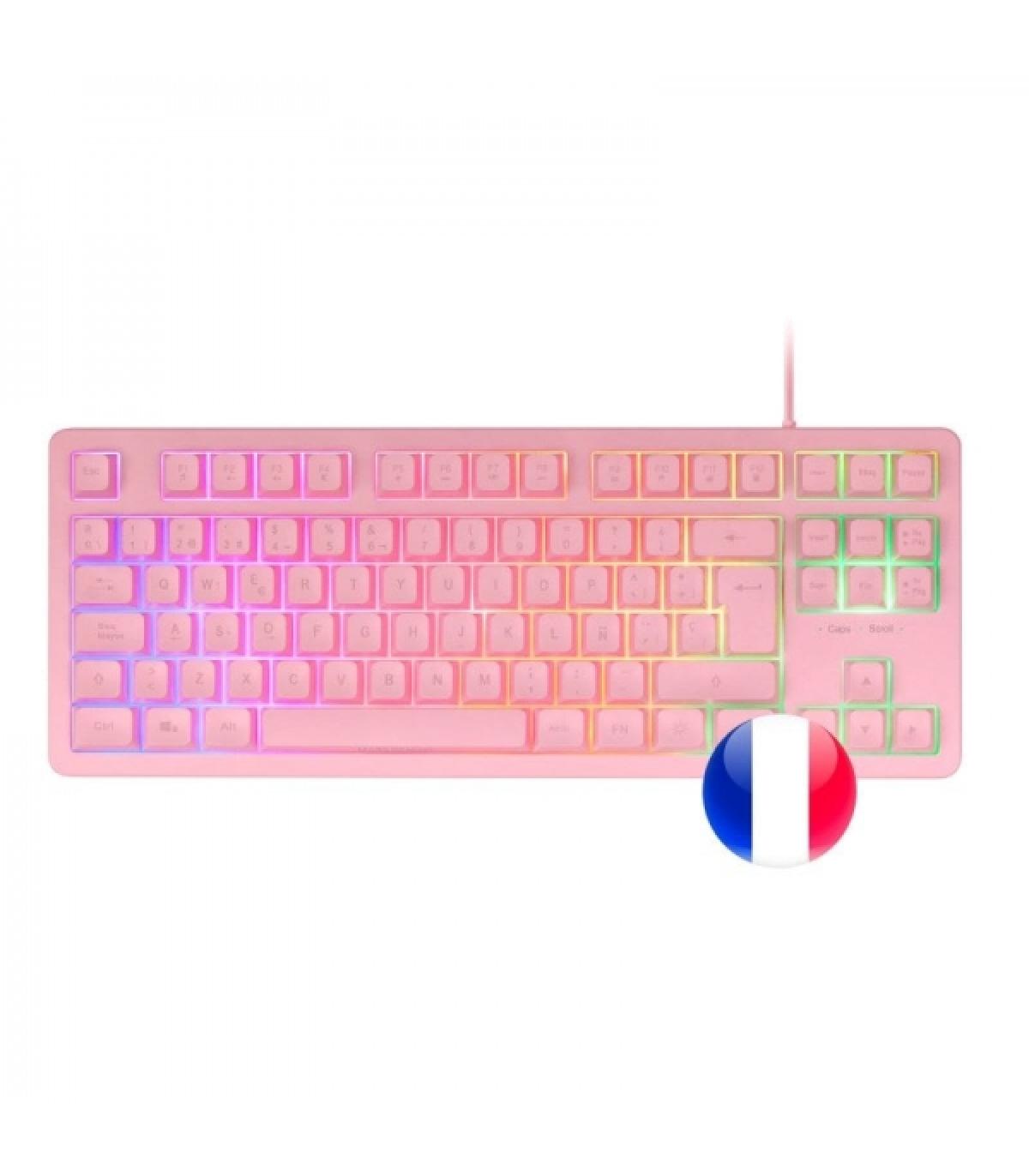 Mars Gaming MK023 Teclado Gaming - Tenkeyless - H-Mech RED - Iluminacion FRGB LED - Anti-Ghosting - Compatible con Windows, Linu