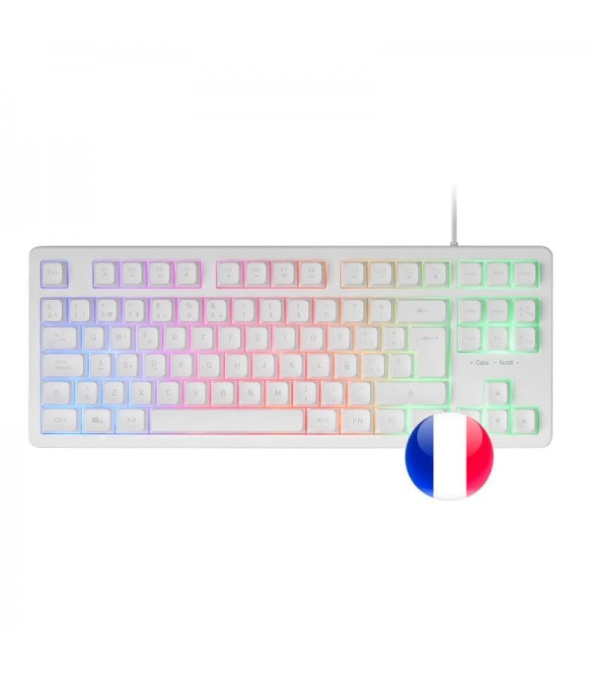 Mars Gaming MK023 Teclado Gaming - Tenkeyless - H-Mech RED - Iluminacion FRGB - Anti-Ghosting - Compatible con Windows, Linux..