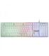 Mars Gaming MK220 Teclado Gaming - Tecnologia H-MECH - Iluminacion FRGB Rainbow Halo - Panel de Aluminio - Alta Durabilidad - Co