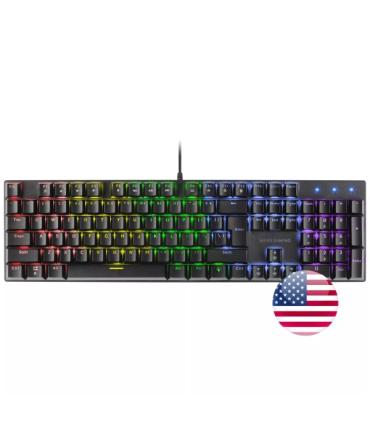 Mars Gaming MK422 Teclado Gaming - Switches Mecanicos Antipolvo - Teclas Imborables - Iluminacion RGB - Chip ARM - Compatibilida