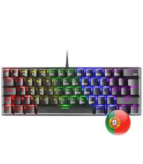 Mars Gaming MK60 Teclado Gaming Mecanico - Ultra-compacto 60% - Iluminacion RGB - Switches Antipolvo - Anti-ghosting Avanzado ..