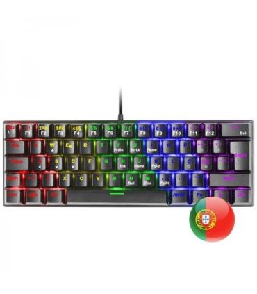 Mars Gaming MK60 Teclado Gaming Mecanico - Ultra-compacto 60% - Iluminacion RGB - Switches Antipolvo - Anti-ghosting Avanzado ..