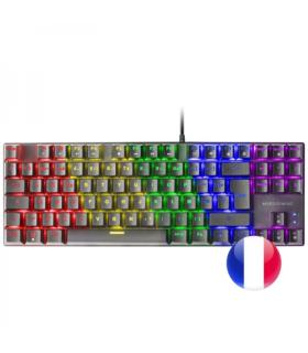 Mars Gaming MK80 Teclado Gaming Mecanico - TKL Compacto - Iluminacion RGB - Teclas Imborrables - Switches Antipolvo - Multiplata