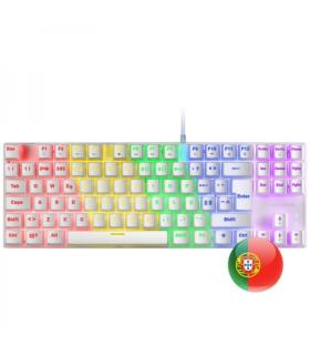 Mars Gaming MK80 Teclado Gaming Mecanico - TKL Compacto - Iluminacion RGB - Teclas Imborrables - Switches Antipolvo - Multiplata