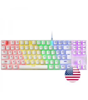 Mars Gaming MK80 Teclado Gaming Mecanico - Compacto TKL - Iluminacion RGB - Teclas Imborrables - Switches Antipolvo - Multiplata