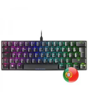 Mars Gaming MKMINI Teclado Gaming Ultra-Compacto - Switches Mecanicos OUTEMU PRO - Iluminacion FULL RGB CHROMA - USB-C Extraible