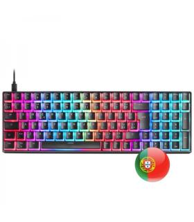 Mars Gaming MKULTRA Teclado Gaming Premium - Tamaño Compacto 96% - Teclas PBT Pudding - Iluminacion RGB Chroma - Switches OUTEMU