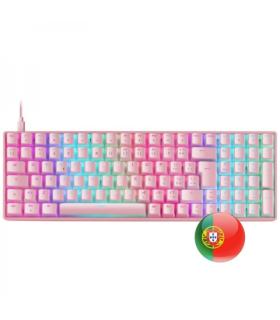 Mars Gaming MKULTRA Teclado Gaming Premium - 96% Compacto - Teclas PBT Pudding - Iluminacion RGB Chroma - Switches OUTEMU SQ ..