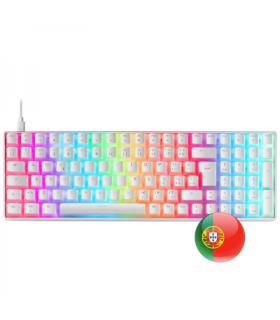 Mars Gaming MKULTRA Teclado Gaming Premium - 96% Compacto - Teclas PBT Pudding - Iluminacion RGB Chroma - Switches OUTEMU SQ ..
