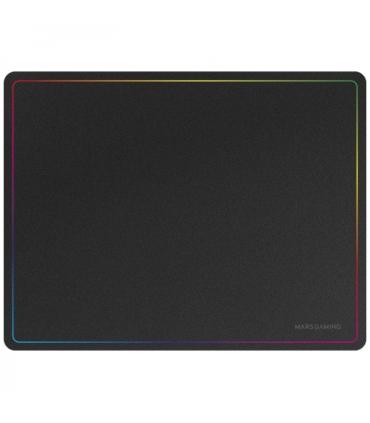 Mars Gaming Alfombrilla Gaming Nanotextil - Deslizamiento Suave - Efecto Rainbow - Base Antideslizante - Alta Durabilidad - Colo