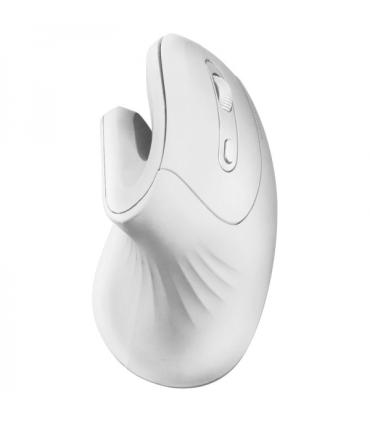 Mars Gaming MMW-ERGOPRO Raton Inalambrico Vertical - Sensor Optico 3200 DPI - Switches HUANO - Conectividad 2.4GHz - Color Blanc