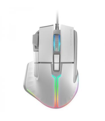 Mars Gaming MM-XT Raton Gaming - Iluminacion RGB - Sensor A825PRO 12800 DPI - 9 Botones HUANO - Cable Feather Paracord - Compati
