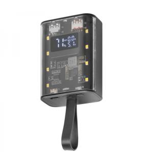 Mars Gaming MPK-10K Power Bank - 10000mAh - Carga Rapida QC3.0 & PD3.0 - Linterna LED - Pantalla de Bateria - Carga Triple Simul