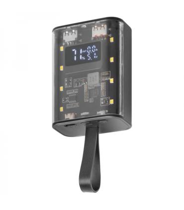 Mars Gaming MPK-10K Power Bank - 10000mAh - Carga Rapida QC3.0 & PD3.0 - Linterna LED - Pantalla de Bateria - Carga Triple Simul