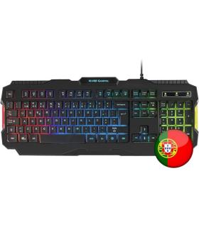 Mars Gaming MRK0 Teclado Gaming RGB Rainbow 9 Colores 15 Teclas de Funcion - 560x199x32mm - Retroiluminacion Multicolor, Capacid