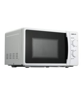 Muvip Microondas - Capacidad 20L - Potencia 700W - 6 Niveles de Potencia - Temporizador 30min - Descongelacion - Color Blanco