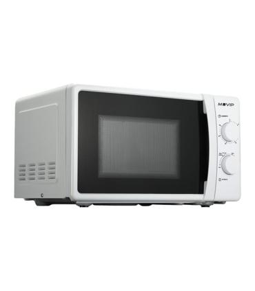 Muvip Microondas - Capacidad 20L - Potencia 700W - 6 Niveles de Potencia - Temporizador 30min - Descongelacion - Color Blanco