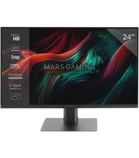 Mars Gaming MV-24 Monitor Gaming FAST-IPS - 24" Full HD - 1ms - 120Hz - HDR10 - FreeSync & G-Sync - Conectividad HDMI/DP - Altav