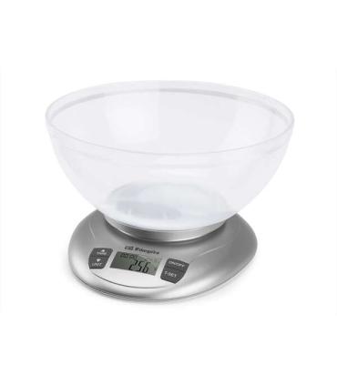 Orbegozo PC 2017 Bascula de Cocina Digital - Precision y Versatilidad en tus Recetas - Capacidad 3.5kg - BOL Transparente - Func