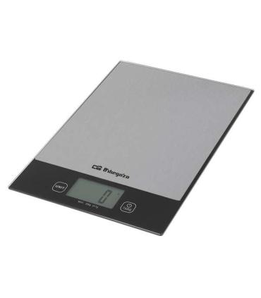 Orbegozo PC 2026 Bascula de Cocina Digital - Precision y Control en tus Recetas - Superficie de Cristal Templado - Pantalla LCD.