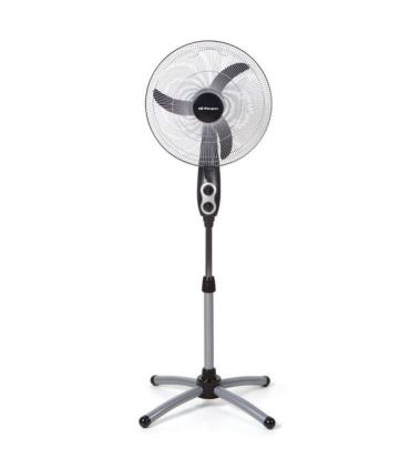 Orbegozo SF 0156 Ventilador de Pie Potente y Eficiente - Amplia Cobertura con Oscilacion Oval - Altura Ajustable - Cabezal Multi