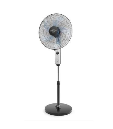 Orbegozo SF 1046 Ventilador de Pie - Temporizador hasta 1 Hora - Altura Regulable hasta 150cm - Potencia de 80W - 5 Aspas y 3 Ve