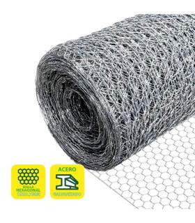 Sungarden Malla Gallinero Hexagonal 19x0.7mm 1x50m - Color Gris