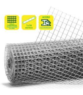 Sungarden Tela Metalica Galvanizada 10.6x10.6x0.8mm 1x10m - Color Gris