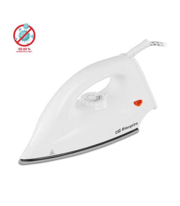 Orbegozo SV 1270 Plancha Seco - Calentamiento Uniforme y Veloz - Base Plana para Calor Homogeneo - Diseño en Punta para Llegar..