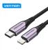 Vention Cable USB-C a Lightning 3A 27W 480Mbps MFi - 1m - Color Morado
