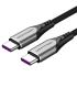 Vention Cable USB-C 2.0 a USB-C 2.0 5A 100W - 1.5m - Trenzado - Color Gris