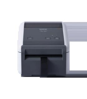 Brother TD-4420DNFC Impresora Termica de Etiquetas USB, LAN - Resolucion 203ppp - Admite Rollos Continuos Linerless - Color Blan