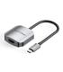 Vention Adaptador USB-C a HDMI/VGA Hembra - 0.15m - Color Gris