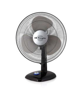 Orbegozo TF 0134 Ventilador de Sobremesa - Potente Caudal de Aire - Silencioso y Seguro - Funcion Oscilacion e Inclinacion - Con