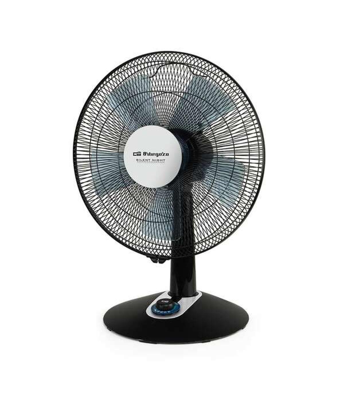 Orbegozo TF 0139 Ventilador de Sobremesa Elegante y Potente - Potencia 45W - 2 Velocidades + Turbo + Silent - Diametro 35cm - Di