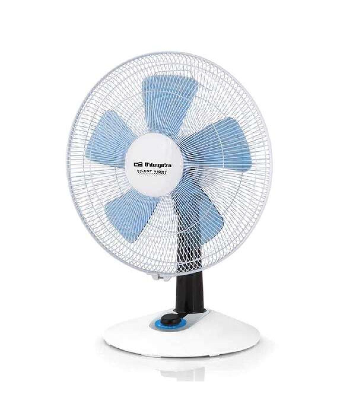Orbegozo TF 0148 Ventilador de Sobremesa con 4 Velocidades - Modo Silent y Turbo - Diseño Compacto y Mando Luminoso LED - Ideal.