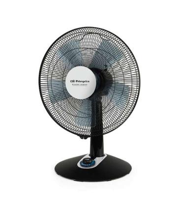 Orbegozo TF 0149 Ventilador de Sobremesa Elegante y Potente - Potencia de 60W - 2 Velocidades + Turbo + Silent - Diametro de 40c