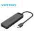 Vention Concentrador USB C a 4 Puertos - Alta Velocidad 5 Gbps - Amplia Compatibilidad - Proteccion Integrada - Color Negro