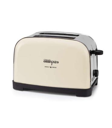 Orbegozo TOV 5210 Tostadora Vintage - Potencia 750-850W - 7 Niveles de Tostado - Funcion Descongelado y Recalentar - Carcasa..