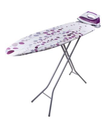 Orbegozo TP 2000 Tabla de Planchar Ergonomica - Rejilla de Acero Resistente - Altura Ajustable - Funda de Algodon - Muleton..