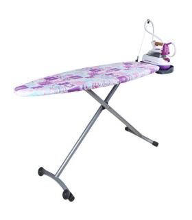 Orbegozo TP 5000 Tabla de Planchar Plegable con Reposa Planchas y Funda de Algodon - Rejilla de Acero Resistente - Altura Ajusta