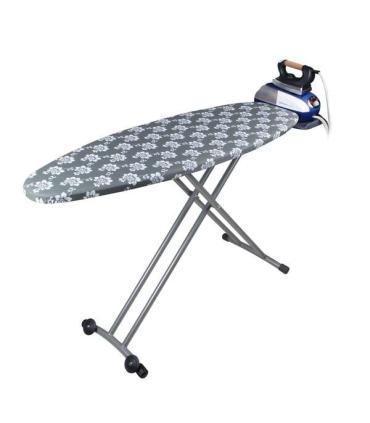 Orbegozo TP 6500 Tabla de Planchar Plegable - Altura Ajustable hasta 93cm - con Ruedas para Facil Transporte - Soporte Centro..