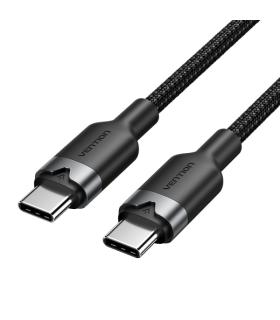 Vention Cable USB-C a USB-C 3A 60W - 1m - Trenzado - Color Negro