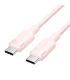 Vention Cable USB-C a USB-C 3A 60W - 2m - Trenzado - Color Rosa