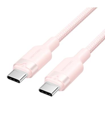 Vention Cable USB-C a USB-C 3A 60W - 2m - Trenzado - Color Rosa